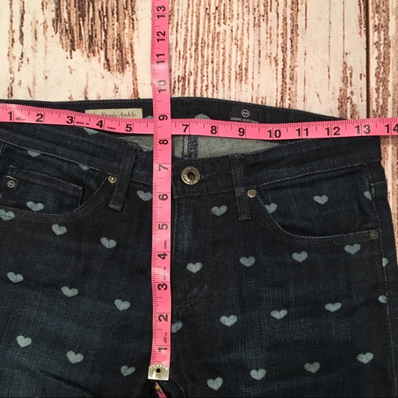 AG Adriano Goldschmeid Stevie ankle hearts sz 26 - Picture 3 of 8